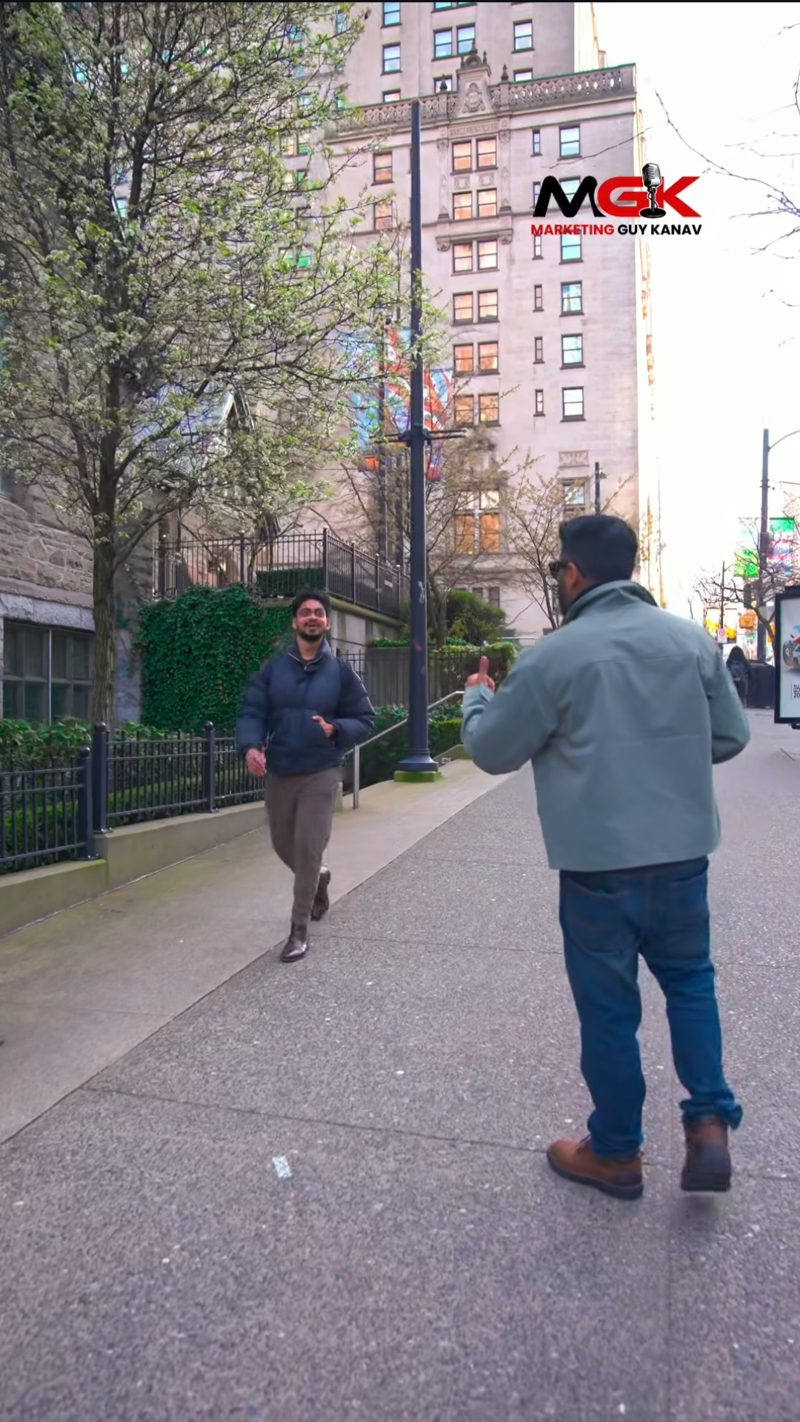 Instagram Reel cover — Vancouver downtown street interview by MarketingGuyKanav